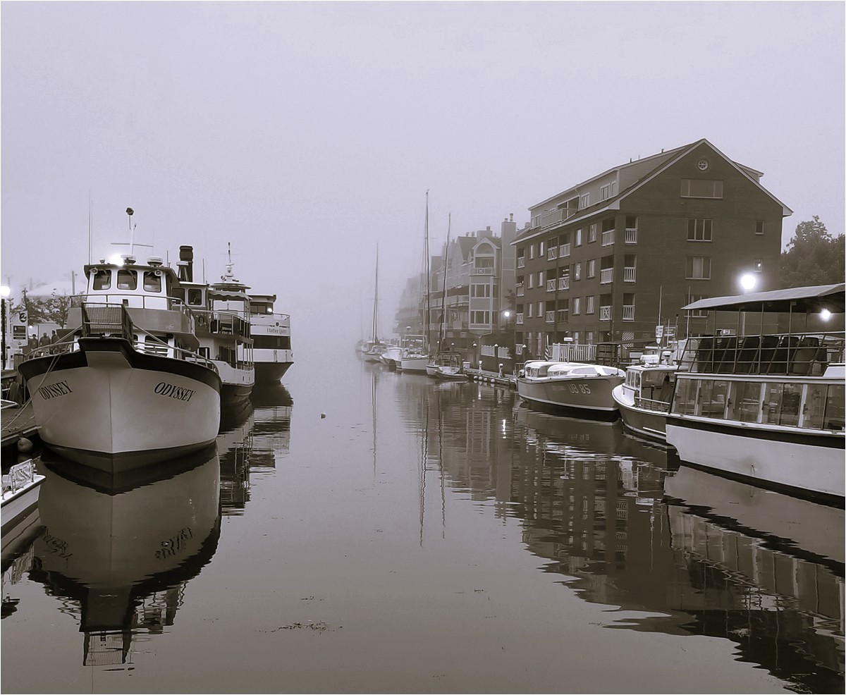 Plekhov Joseph Foggy day in Portland, Maine Print   Mono   Class B 20260211